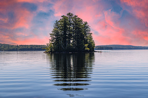 Thompson Lake Maine  by Ron Taibbi fine art Photography 