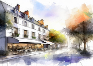 The Cafe  by Ron Taibbi fine art Photography 