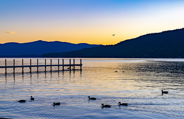 Glowing Mountains Print