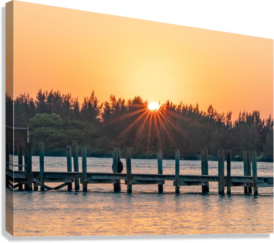 Sunset Dock Canvas Print