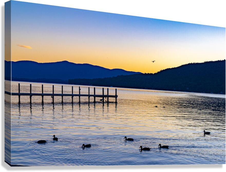 Glowing Mountains Canvas Print