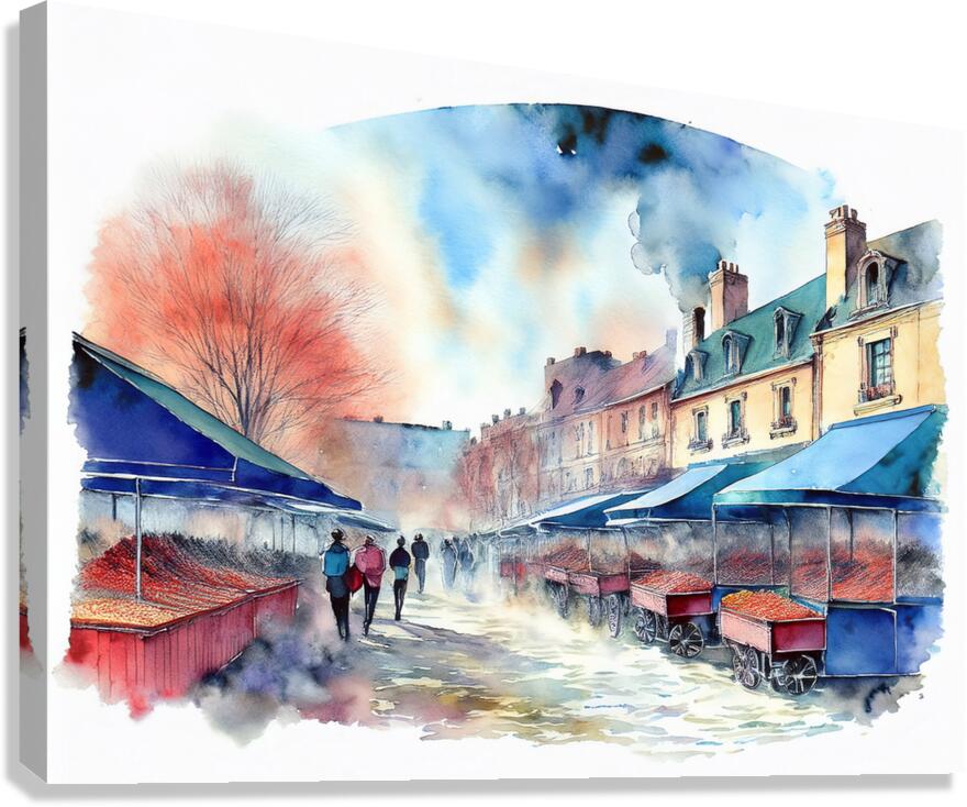 French Market Canvas Print