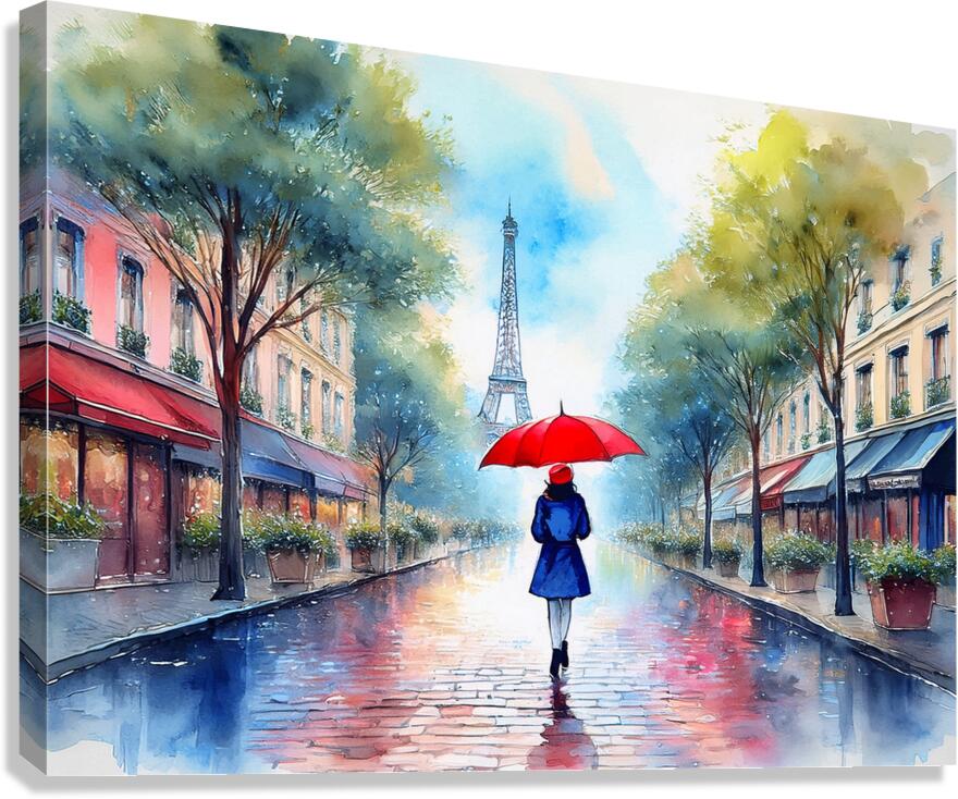 Paris  Reflections  Canvas Print