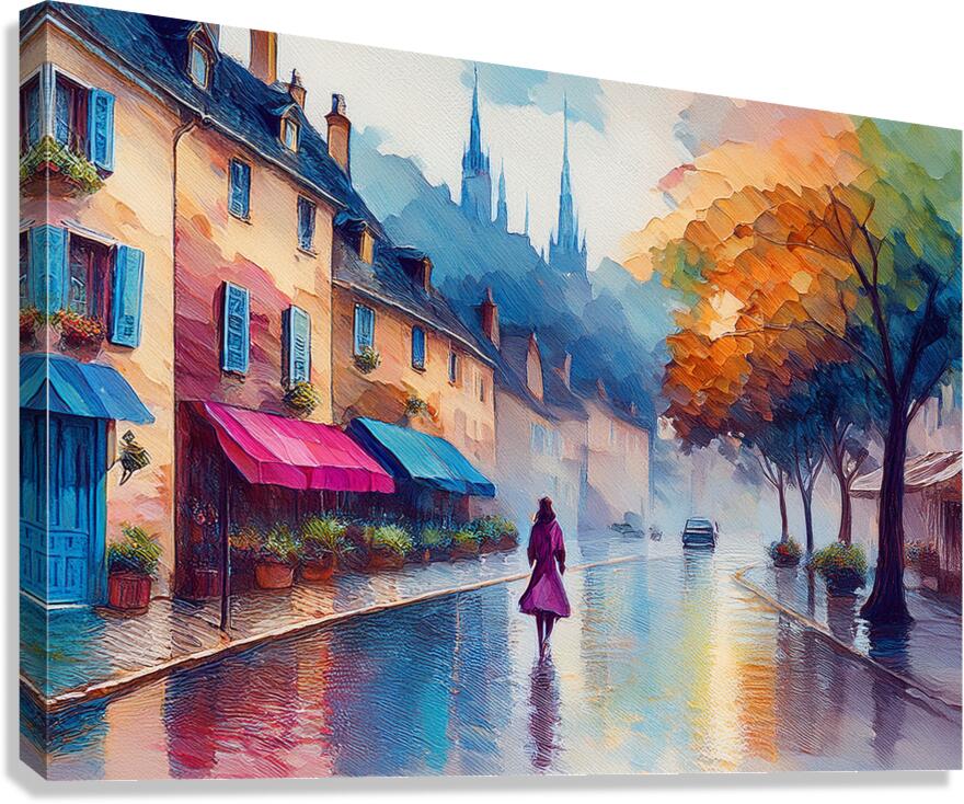 Walking Alone  Canvas Print