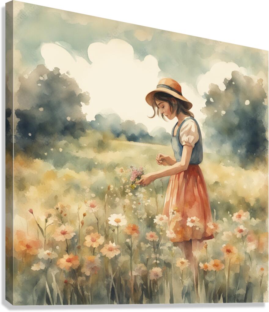 Morning Fields Canvas Print