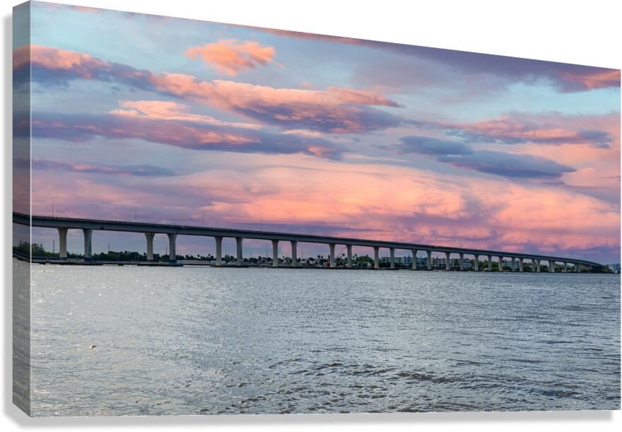 Sunset Bridge  Canvas Print