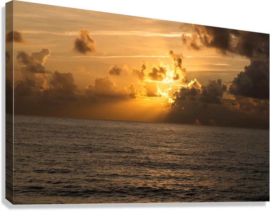 Glowing Rays Canvas Print