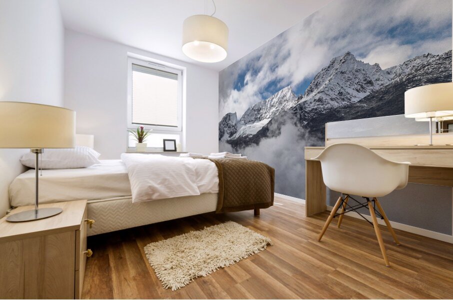 In the Clouds Mural print