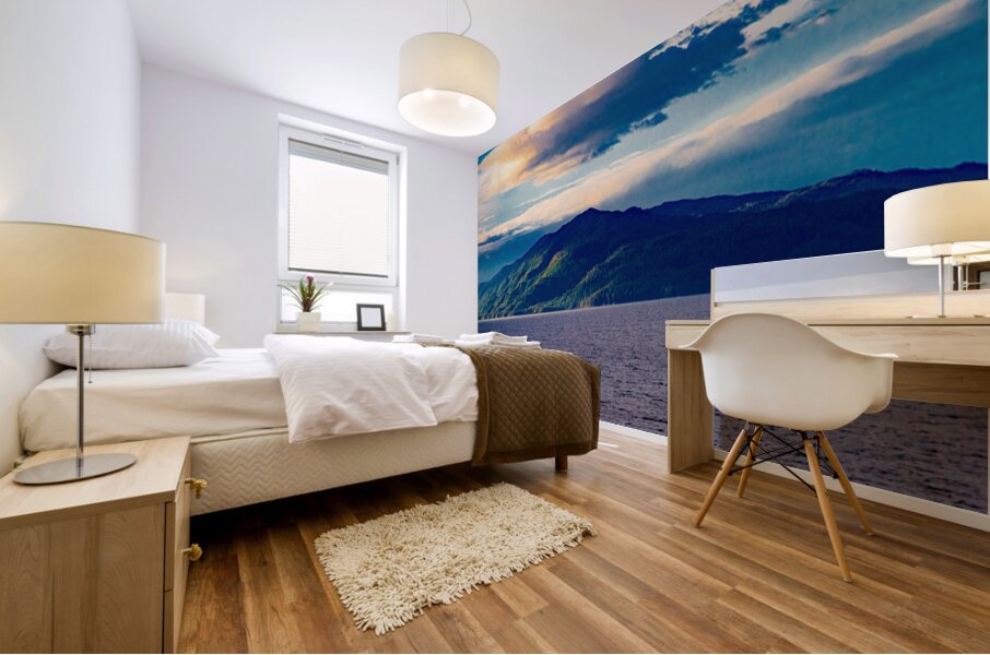 Mountain glow  Mural print