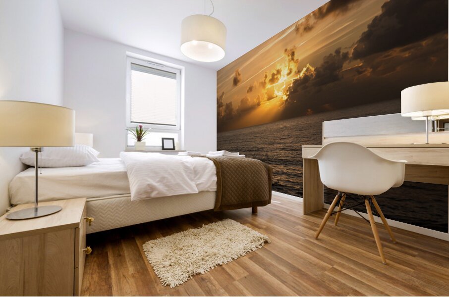 Glowing Rays Mural print