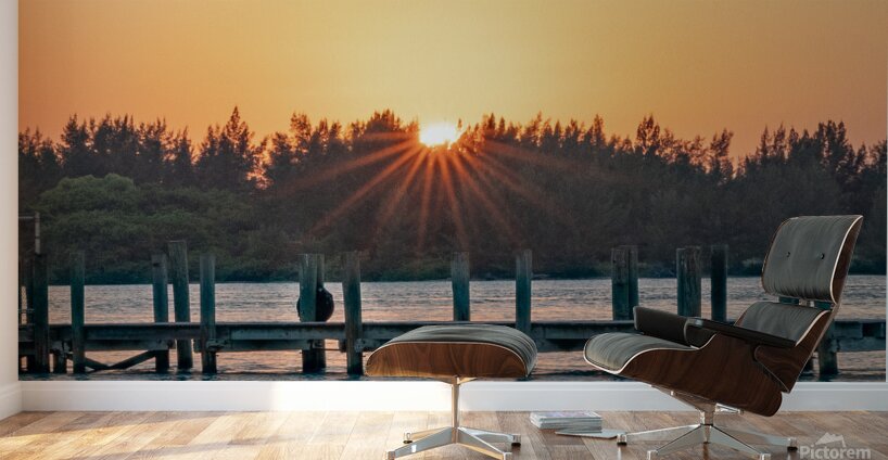 Sunset Dock Wall Murals