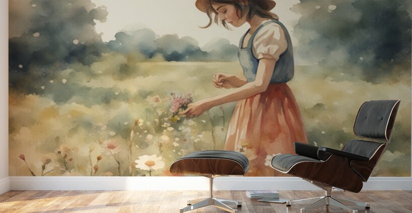 Morning Fields Wall Murals