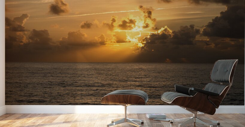 Glowing Rays Wall Murals