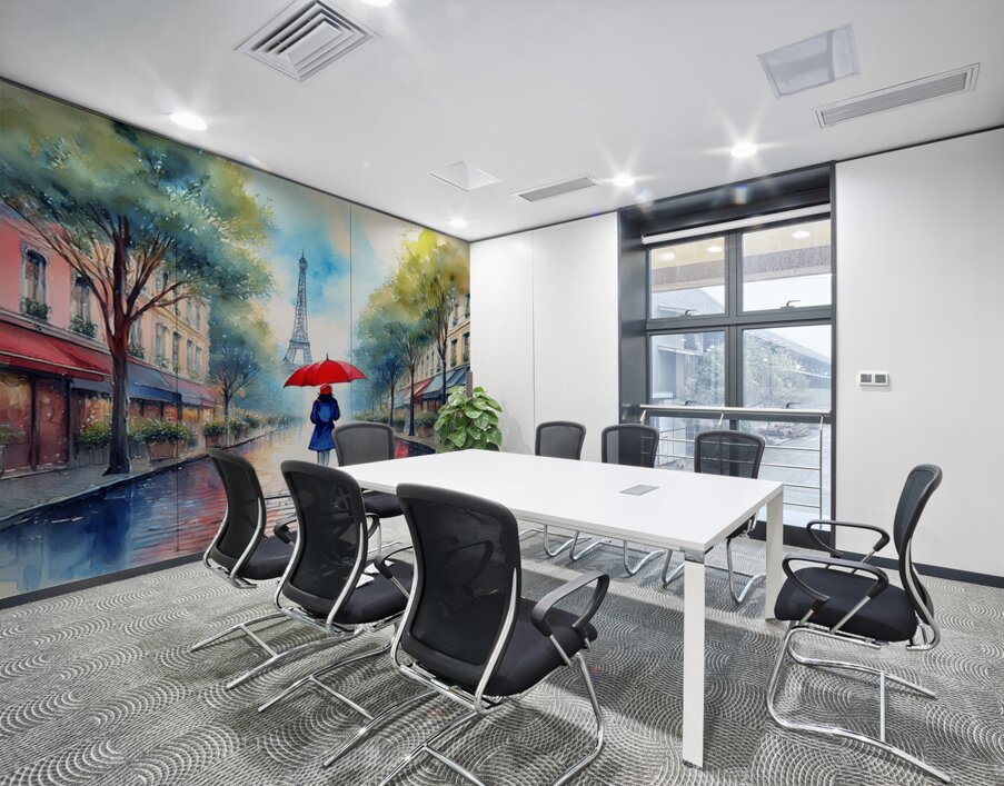 Paris  Reflections  Wall Printing