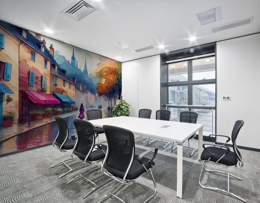 Walking Alone  Wall Printing