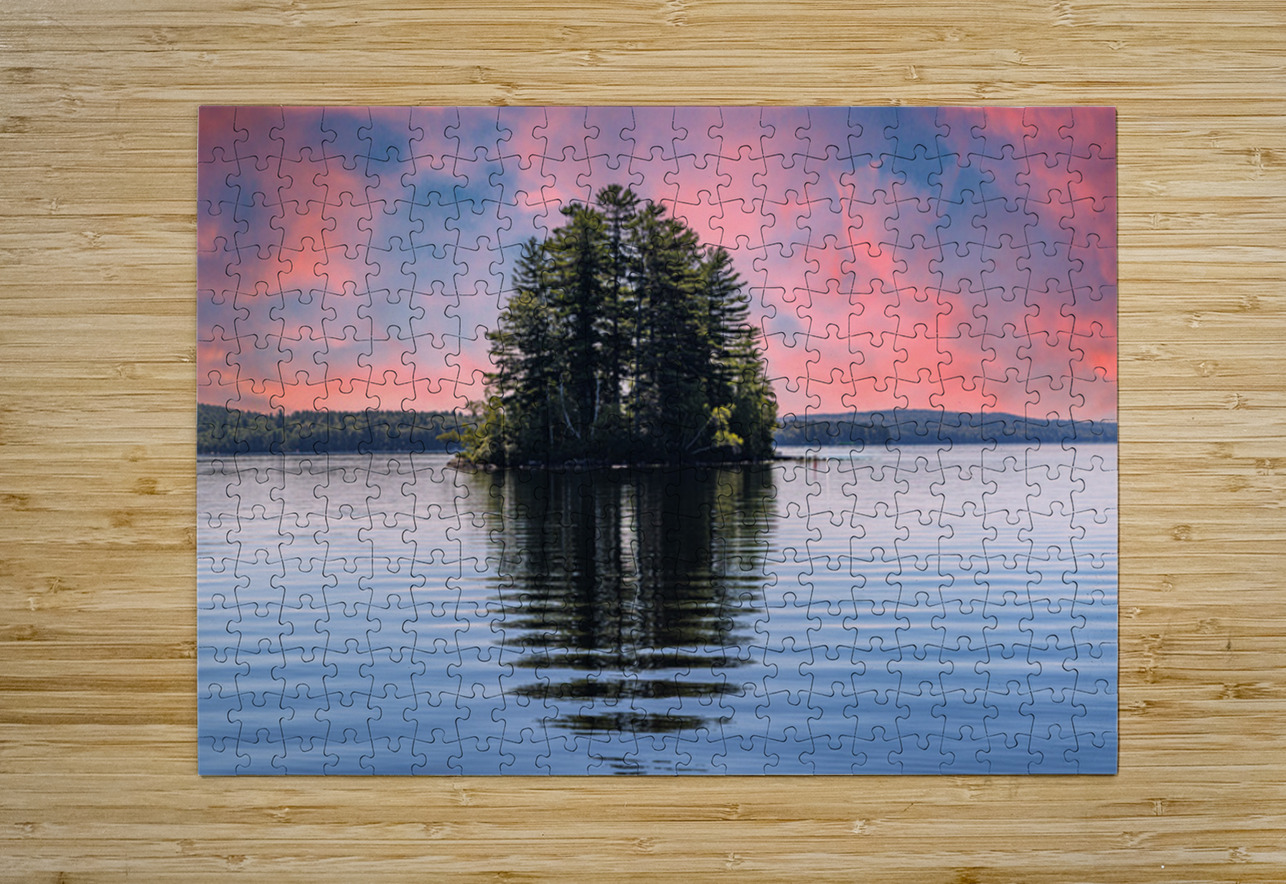 Thompson Lake Maine  Ron Taibbi fine art Photography  Puzzle printing