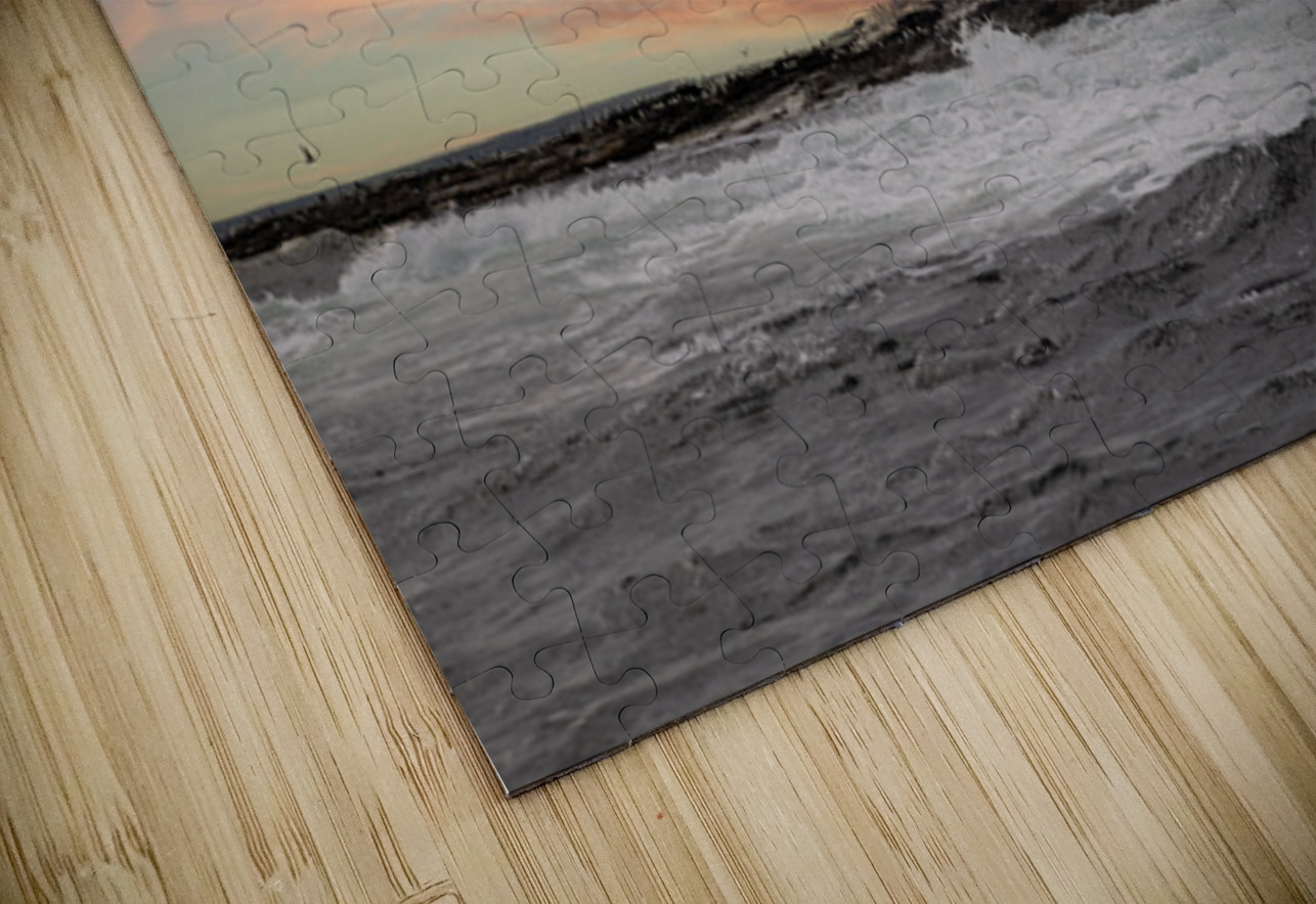 Sunrise Light House Boon island Maine  Ron Taibbi fine art Photography  Puzzle