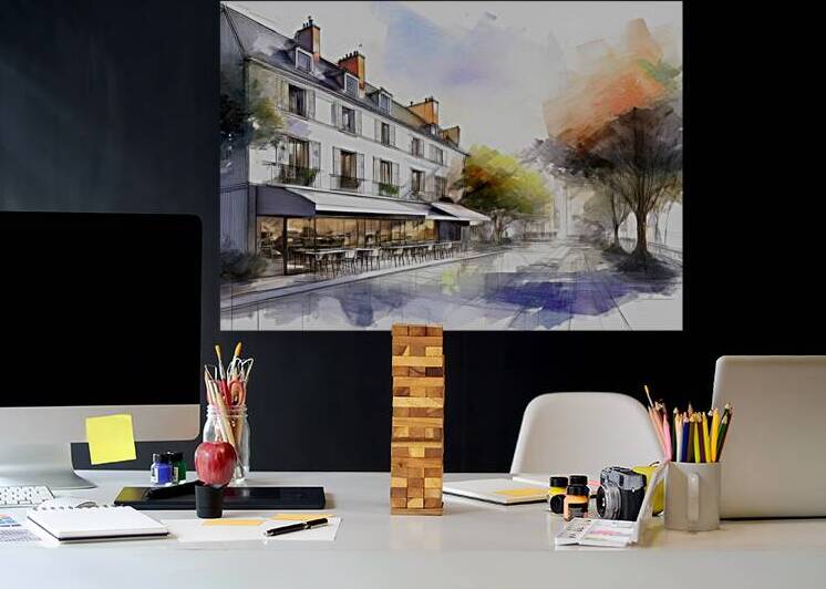 The Cafe  by Ron Taibbi fine art Photography 